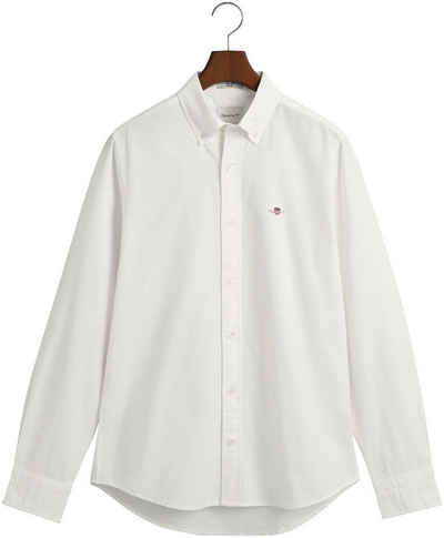Gant Langarmhemd Slim Fit Oxford Hemd strukturiert langlebig dicker Oxford Hemd Slim Fit
