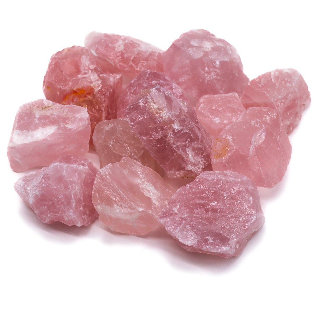 LAVISA Edelstein echte Edelsteine, Kristalle, Dekosteine, Mineralien Natursteine Rosenquarz