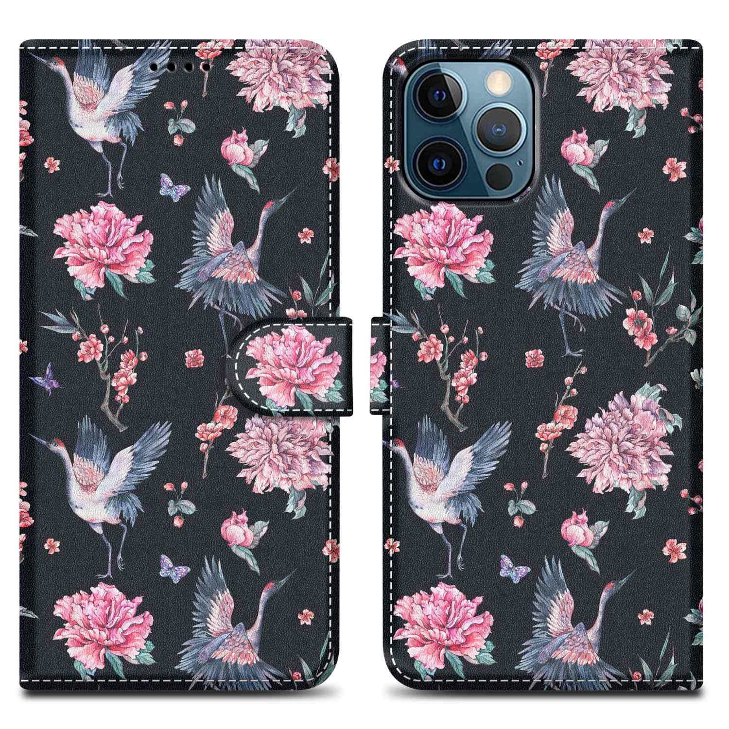 Cadorabo Handyhülle für iPhone 13 PRO Hülle Apple iPhone 13 PRO, Handy Schutzhülle - Hülle, Standfunktion, Kartenfach, Magnetverschluss