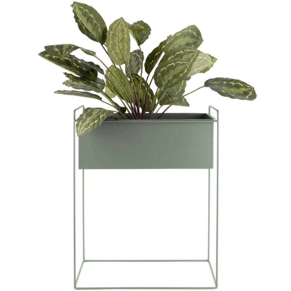 Present Time Blumentopf Pflanzgefäße mit Gestell Essence Gerade Jungle Green (2-teilig)