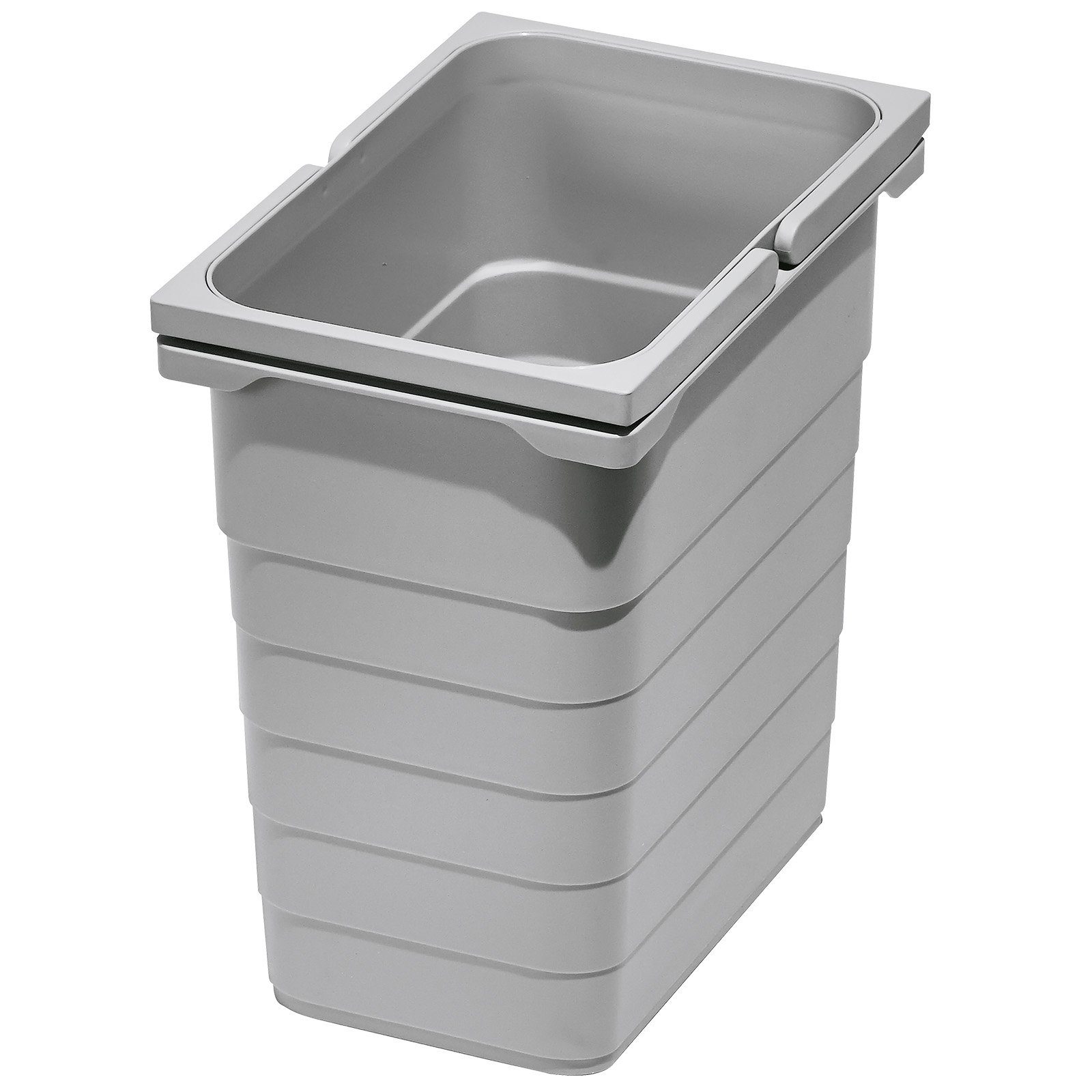 SO-TECH® Mülleimer eins2vier Abfallsammler Höhe: 310 mm, Volumen 8 Liter 153 x 230 mm alugrau 5050