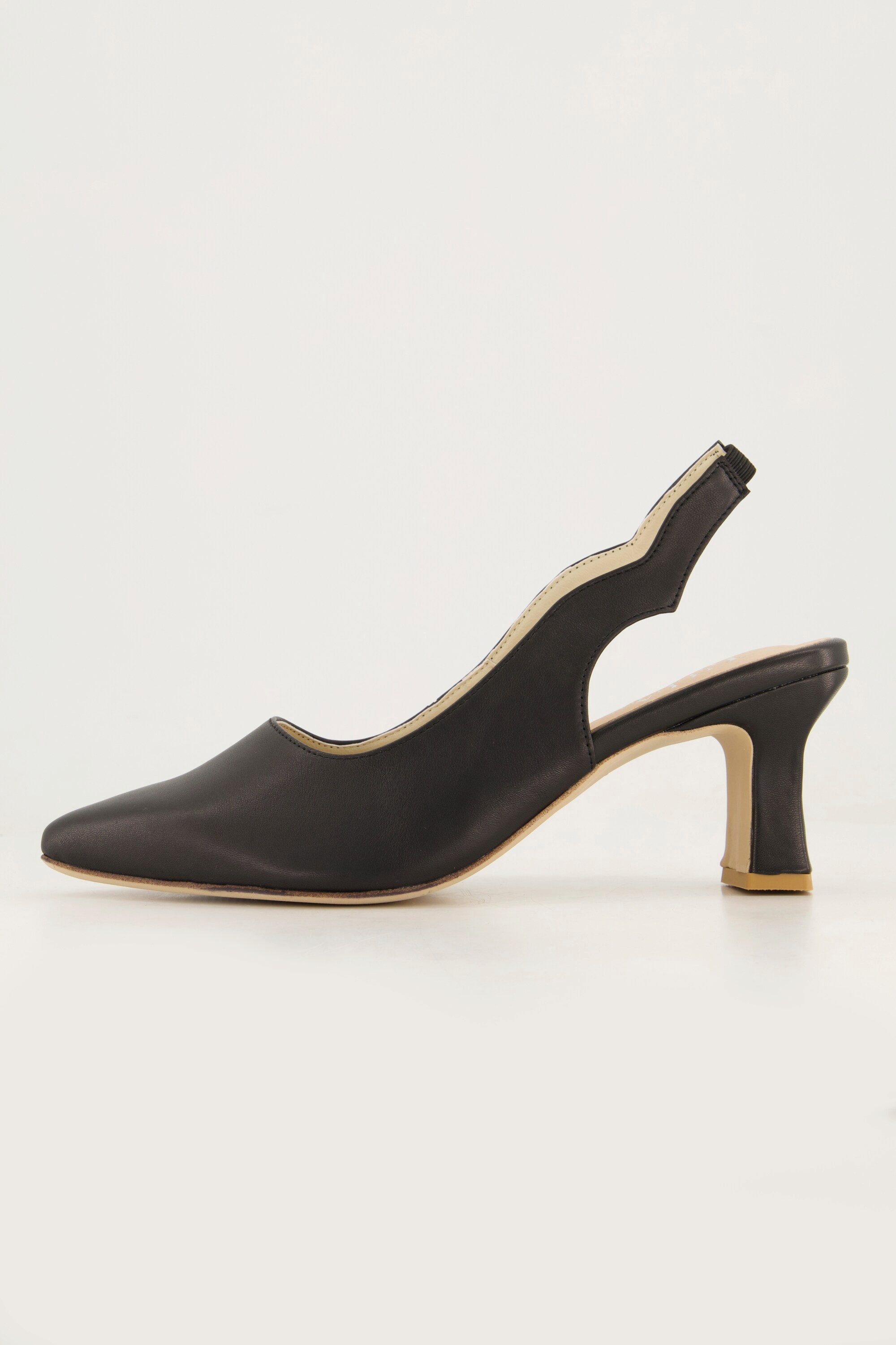Ulla Popken Leder-Pumps elastischer Fersenriemen Weite H Pumps
