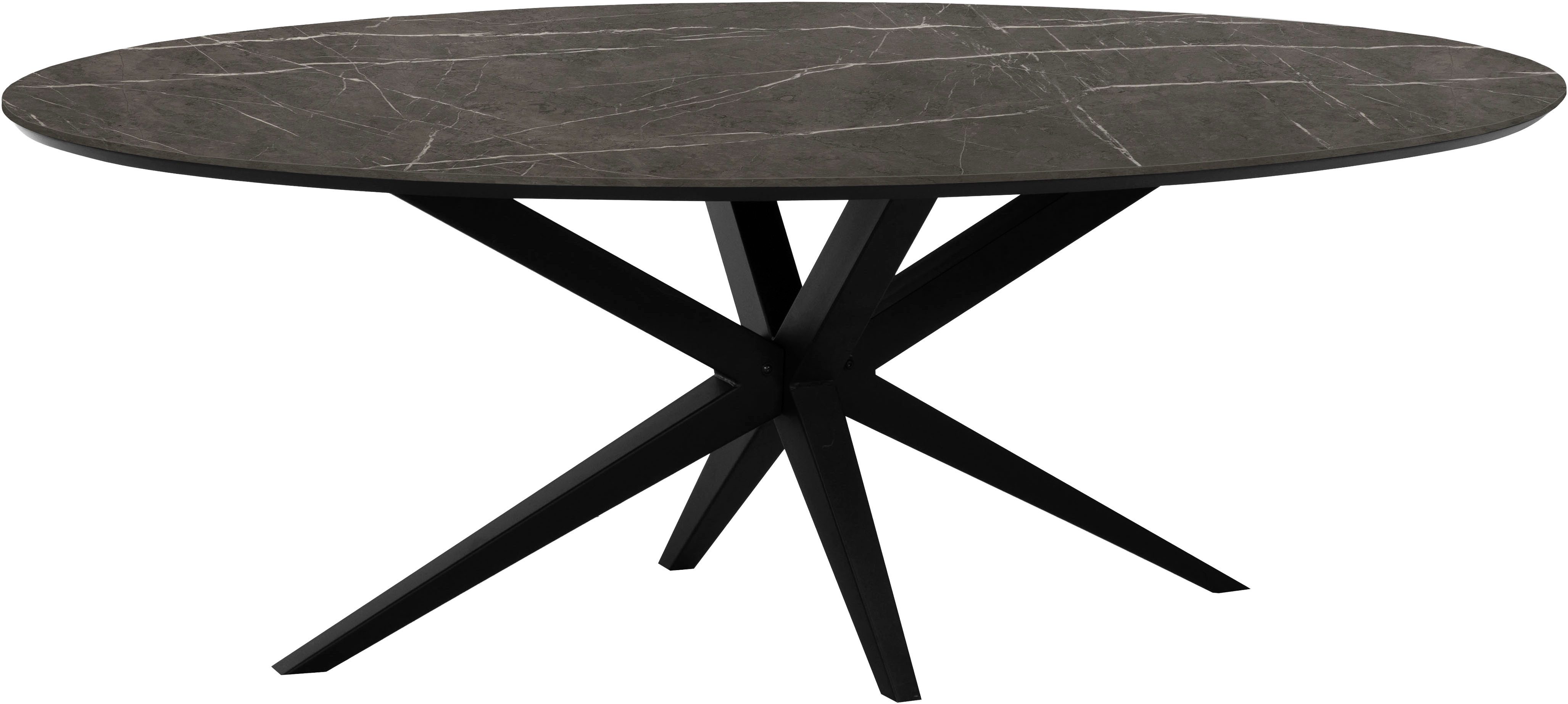OMG Design Esstisch Wellington (1-St), Hochwertige Melamin-Tischplatte mit Metallgestell