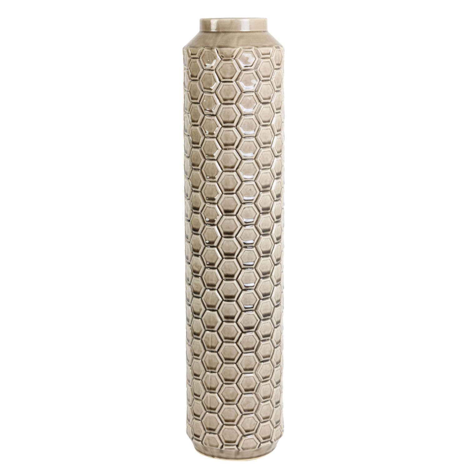 Bodenvase Dekovase Vase TAVERNE Light & Living Blumenvase Bodenvase Hellbraun