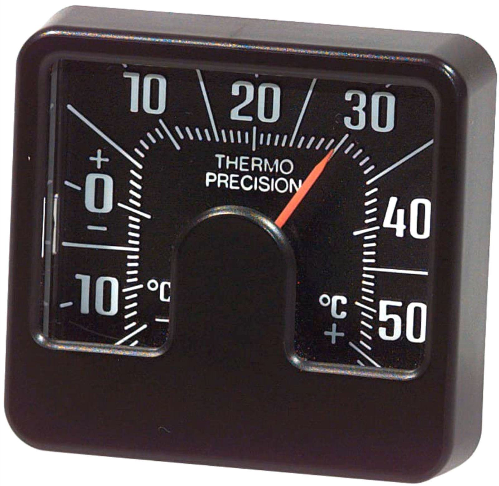 HR Autocomfort Raumthermometer Historisches 1978 Bimetall Thermometer mit Reliefskala in 3D