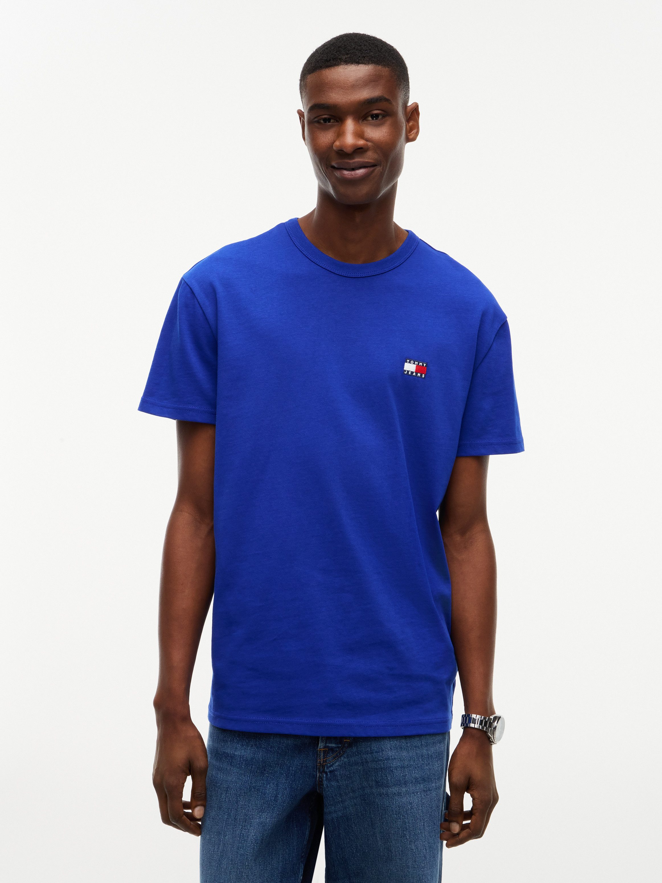 Tommy Jeans T-Shirt TJM REG BADGE TEE EXT mit Logostickerei