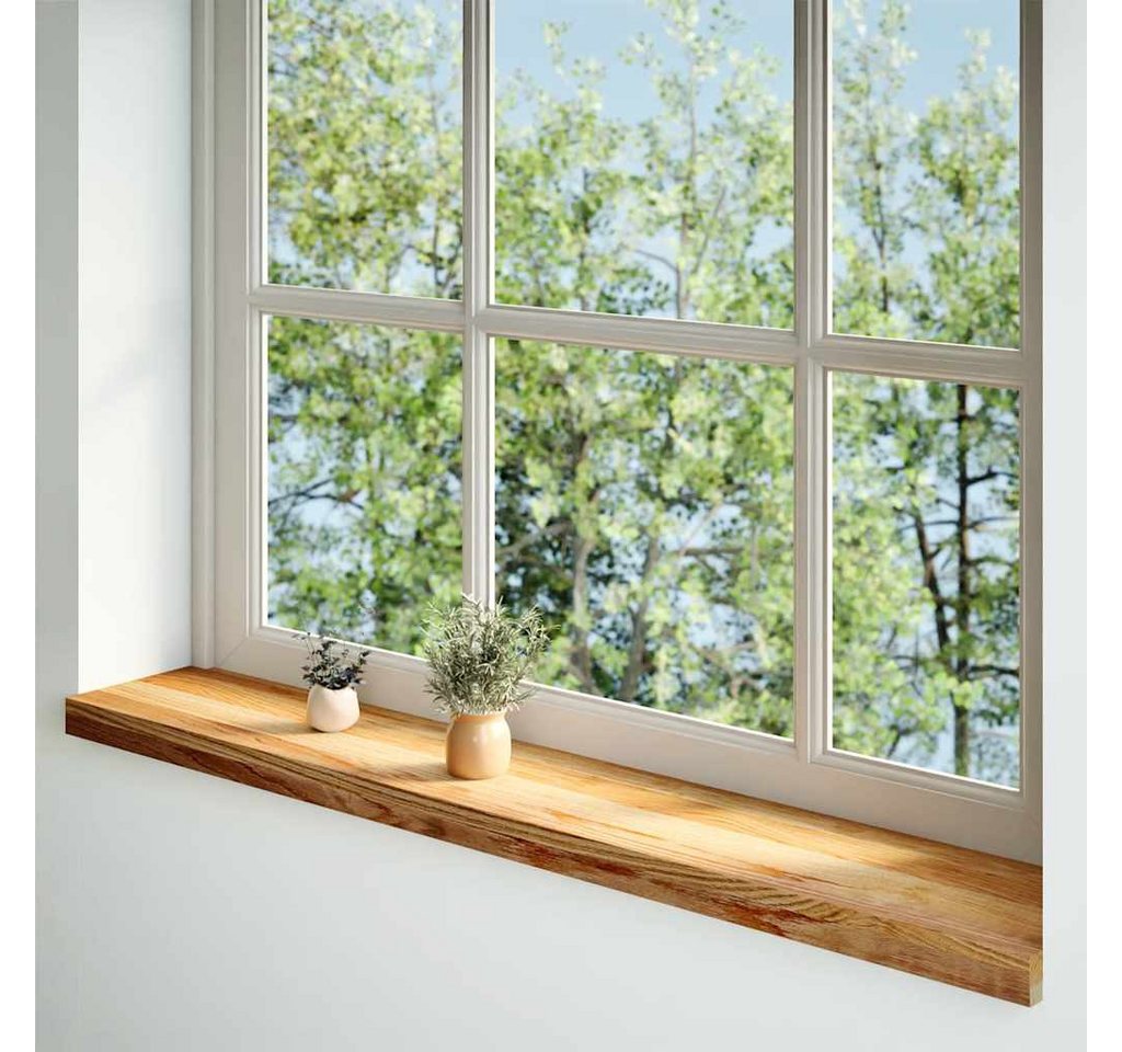 Thumbnail - vidaXL Fensterbank Fensterbänke 2 Stk Hellbraun 160x20x2 cm Massivholz Eiche