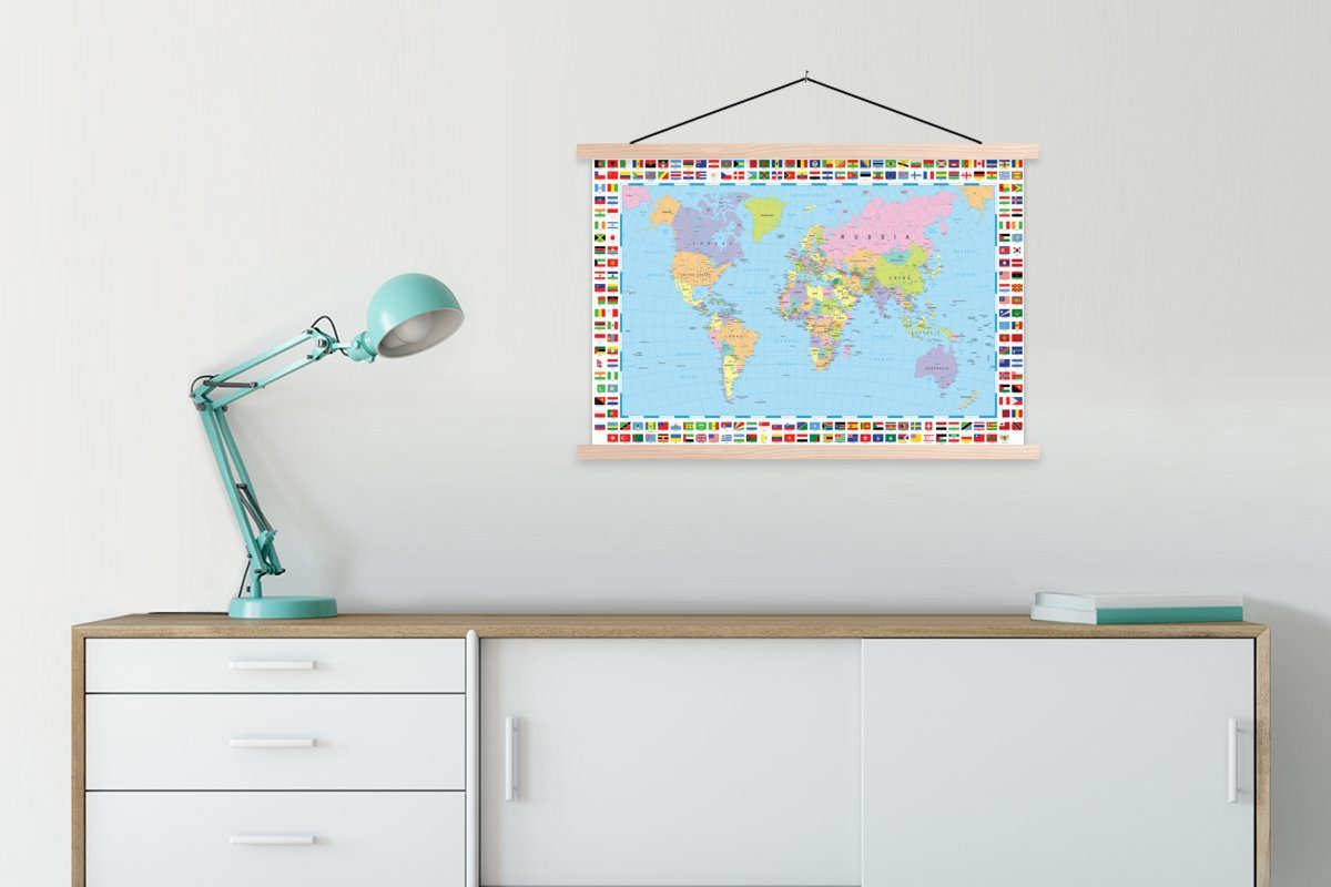 MuchoWow Poster Welt - Karte - günstig online kaufen