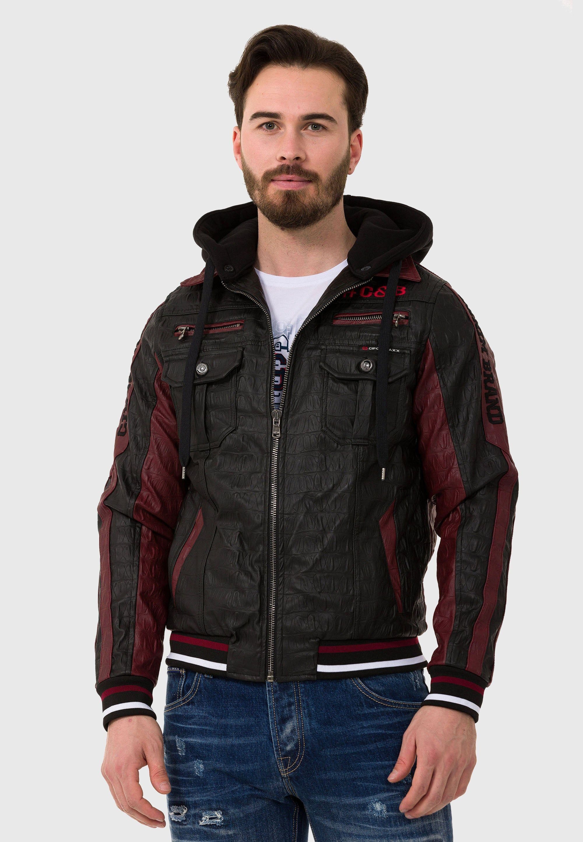 Cipo & Baxx Lederimitatjacke Jacke aus Kunstleder günstig online kaufen