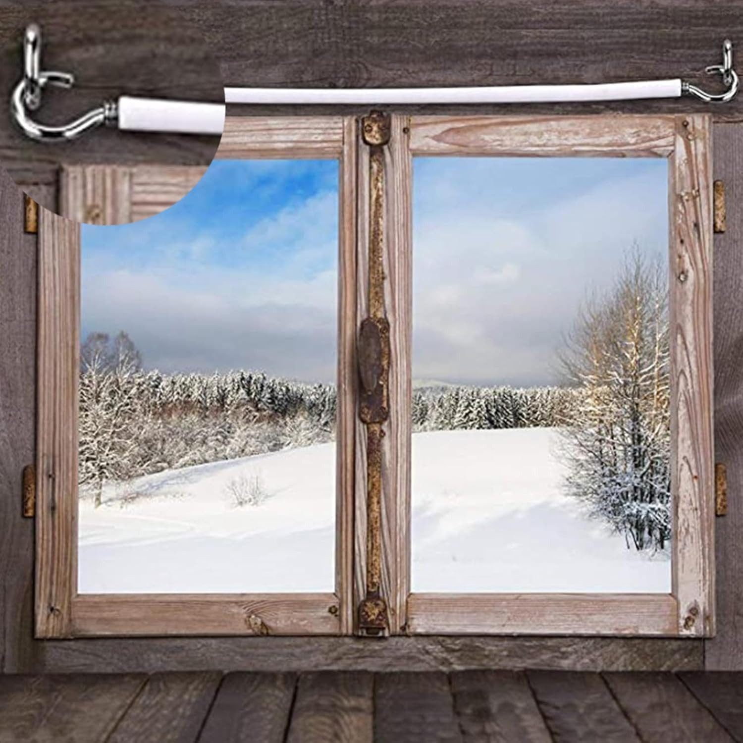 FELIXLEO Drahtseilklemme 2 m weißes Vorhangdrahtseil. 20 Vorhanghaken für V günstig online kaufen