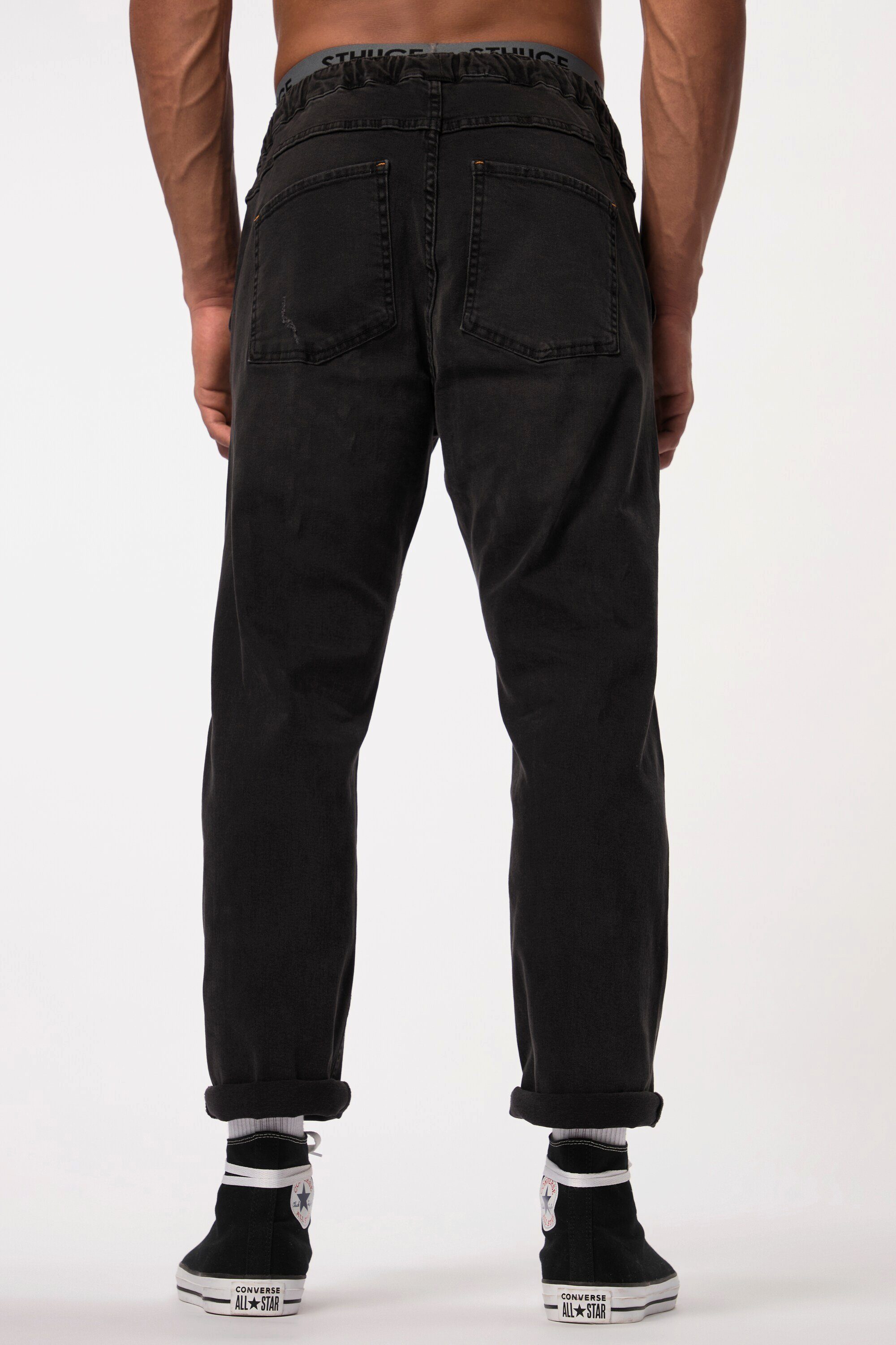 STHUGE 5-Pocket-Jeans Jeans FLEXLASTIC® Denim Destroyed Look Vintage