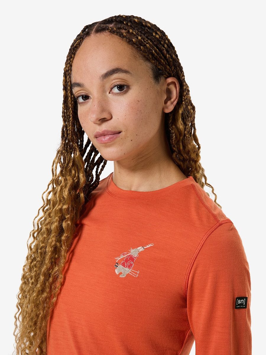 SUPER.NATURAL Funktionsshirt für Damen, Merino W TUNDRA175 BUNNY LS atmungsaktiv
