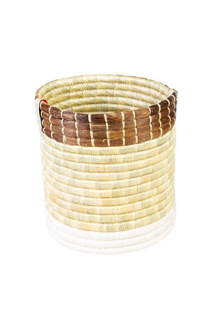 WomenCraft Aufbewahrungskorb Katakuru - 18cm - Braun, Handgefertigt · Unikat