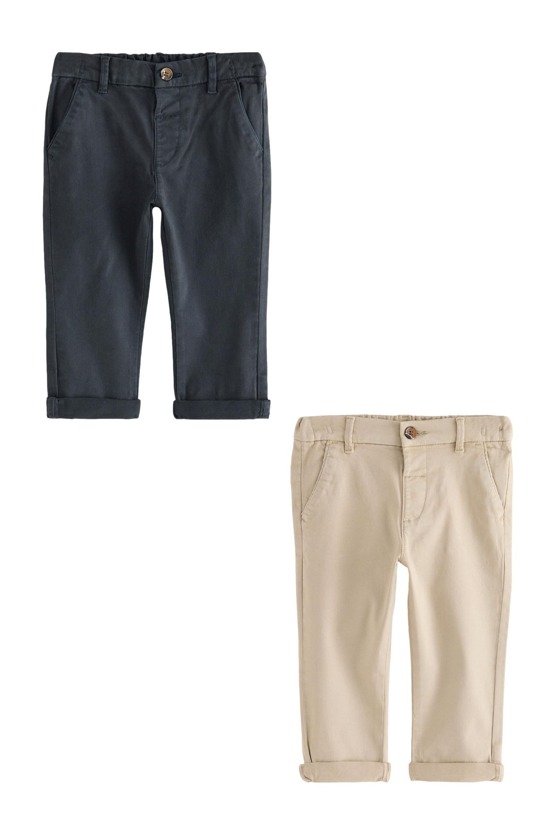 Next Chinohose Chinohose mit Stretch, 2er-Pack (2-tlg)