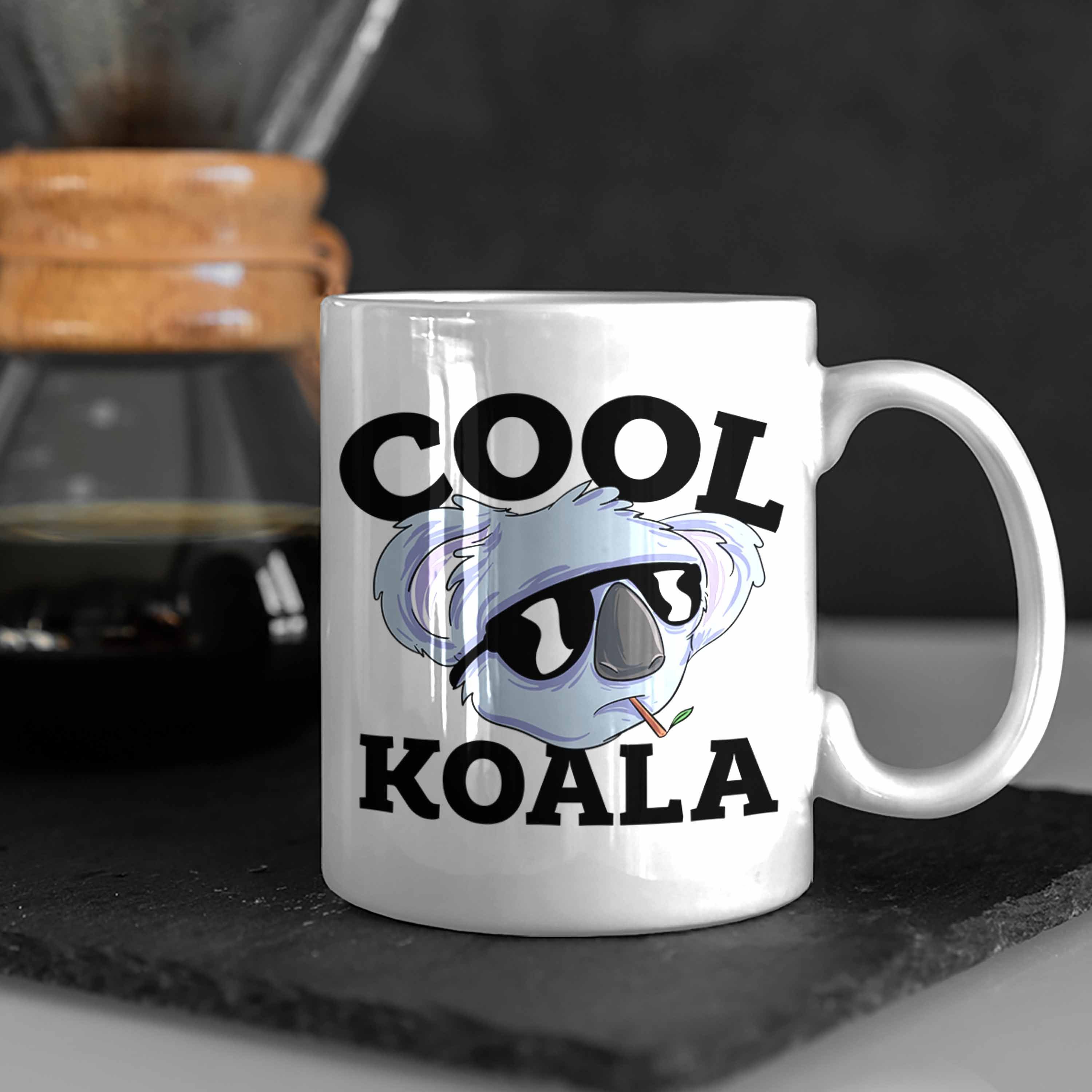 Koala-Liebhaber Weiss Trendation Koala Tasse Koala-Aufdruck Tasse Tasse Geschenkidee für