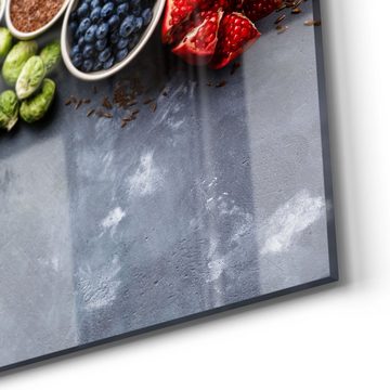 DEQORI Magnettafel 'Auswahl an Superfood', Whiteboard Pinnwand beschreibbar