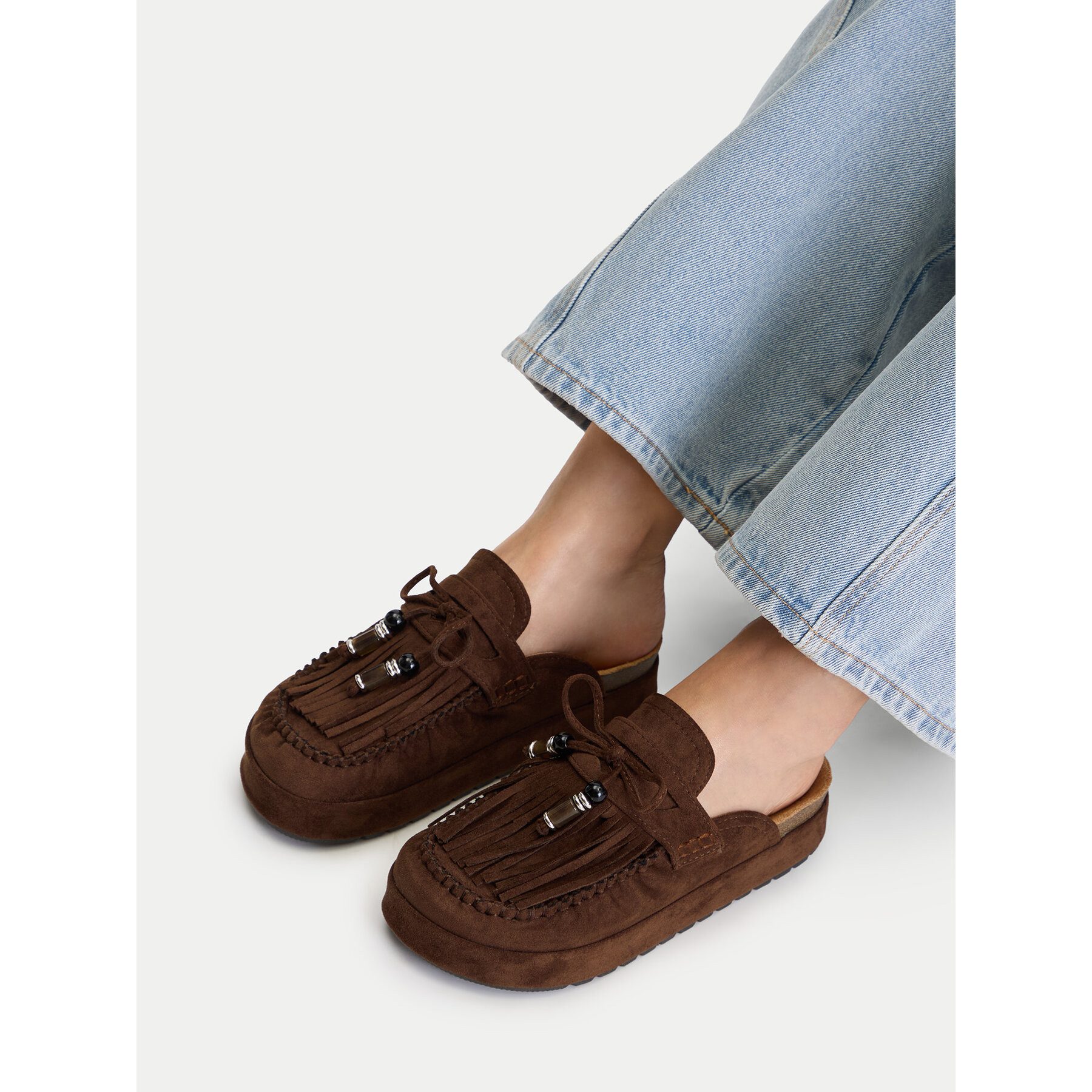 DeeZee Deezee Damen Flip-Flops Braun Badepantolette