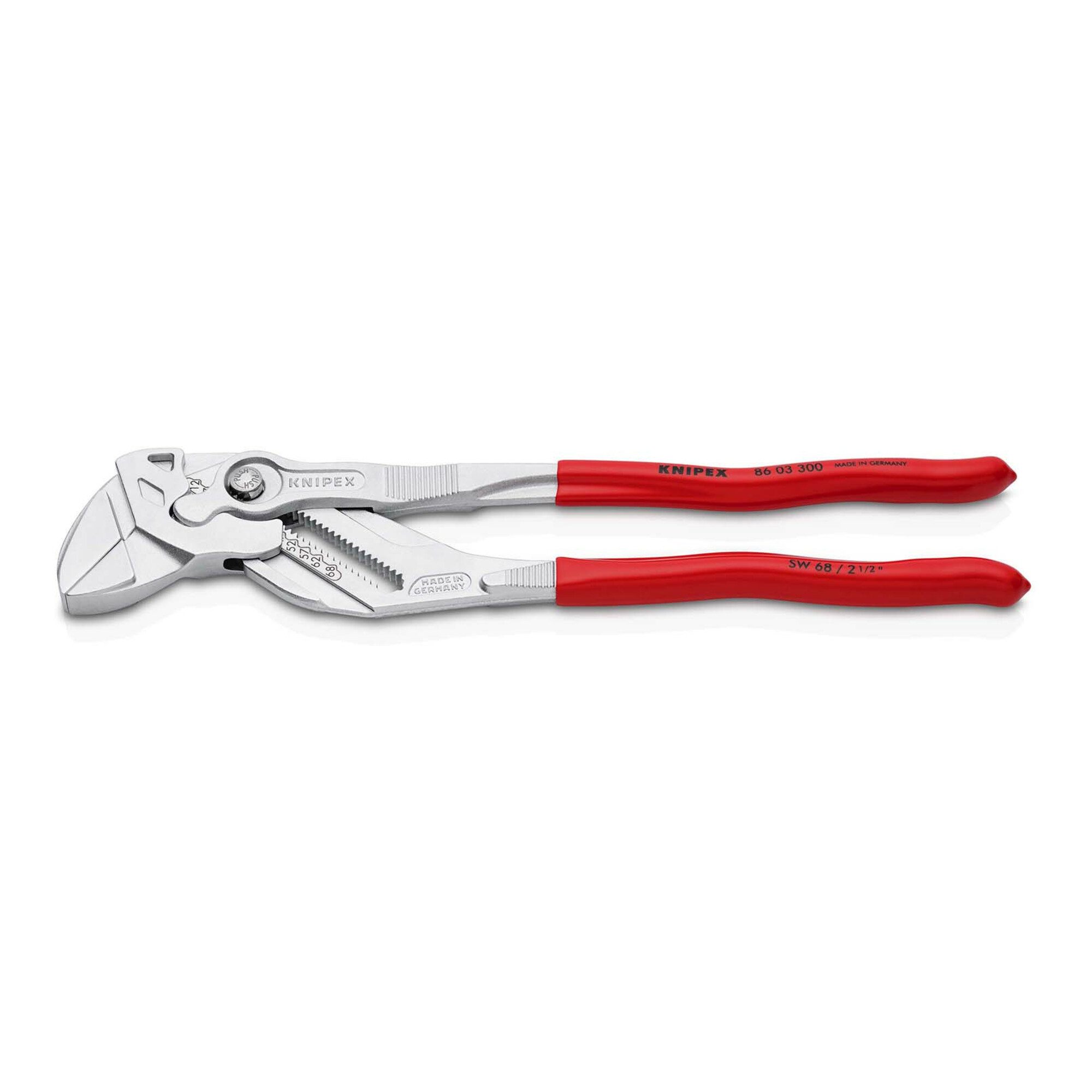 Knipex Wasserpumpenzange KNIPEX 86 03 300 Zangenschlüssel Zange und Schraubenschlüssel in einem