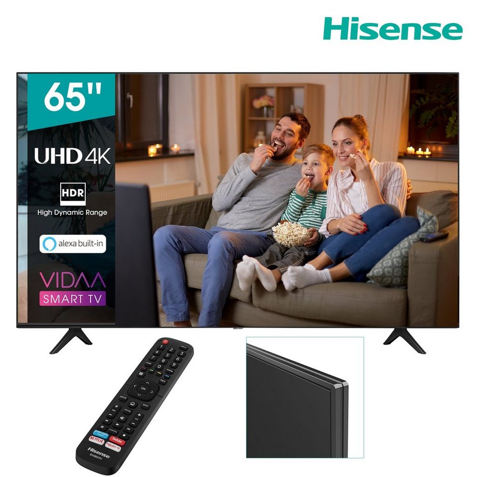 Hisense 65A7100F LED-Fernseher (164,00 cm/65 Zoll, 4K Ultra HD, VIDAA U3.0, 4K  Ultra HD, VIDAA U, HDR Technologie, Game Mode, Alexa Built-in)