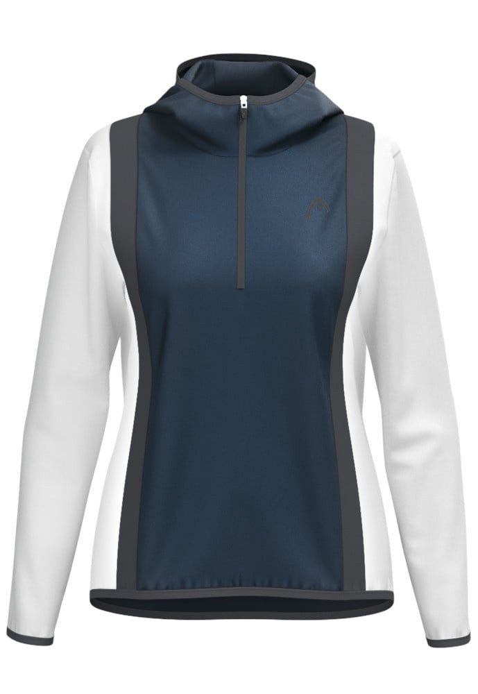 Head Kapuzenpullover Kapuzenjacke Club 25 Tech Hoodie (100% Polyester) 2025 navyblau/weiss