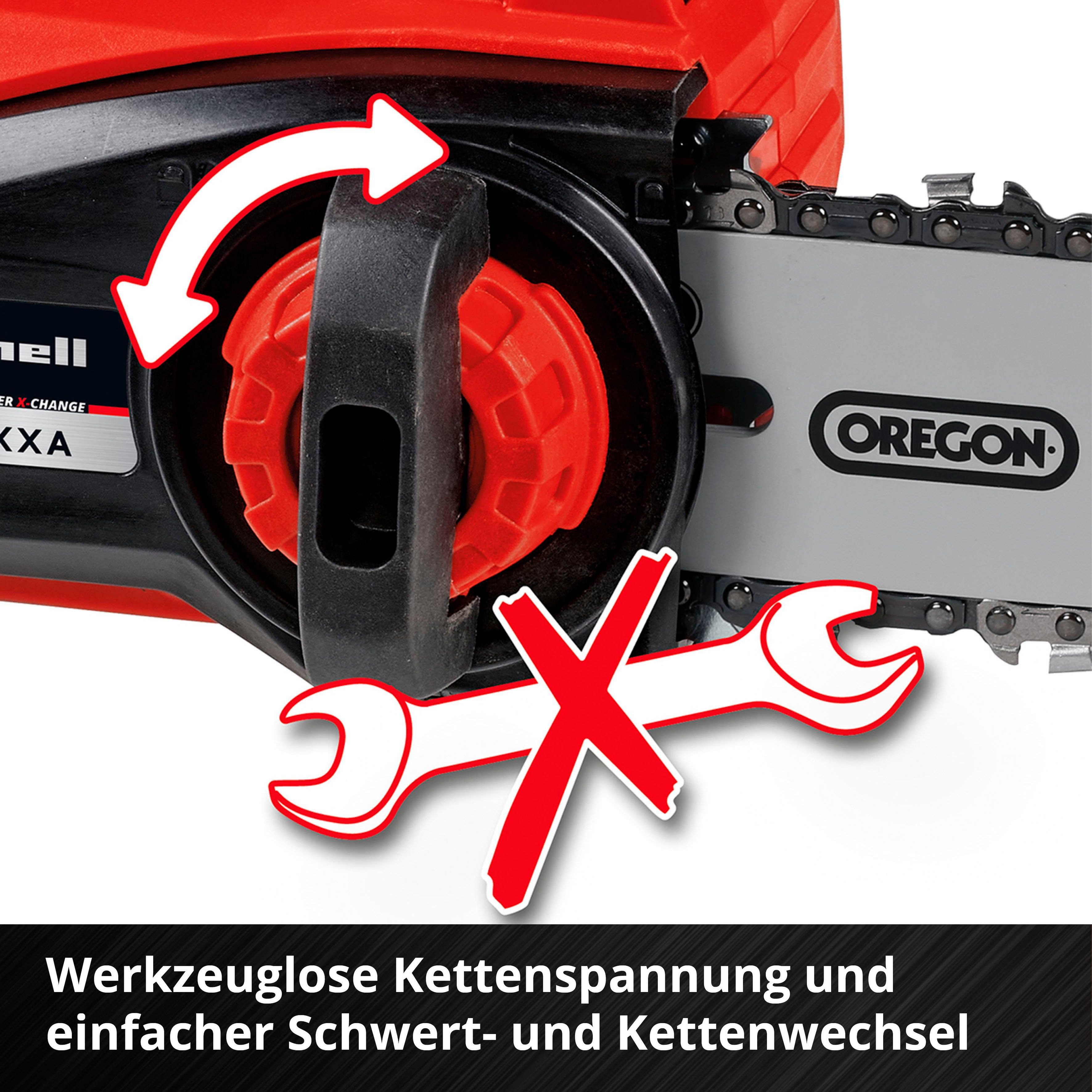 Einhell Akku-Kettensäge FORTEXXA 18/20 TH, 20 cm Schwertlänge, ohne Akku und Ladegerät – Bild 4 von 5