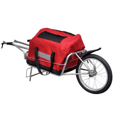 vidaXL Fahrradlastenanhänger Fahrradanhänger Einrad mit Tasche