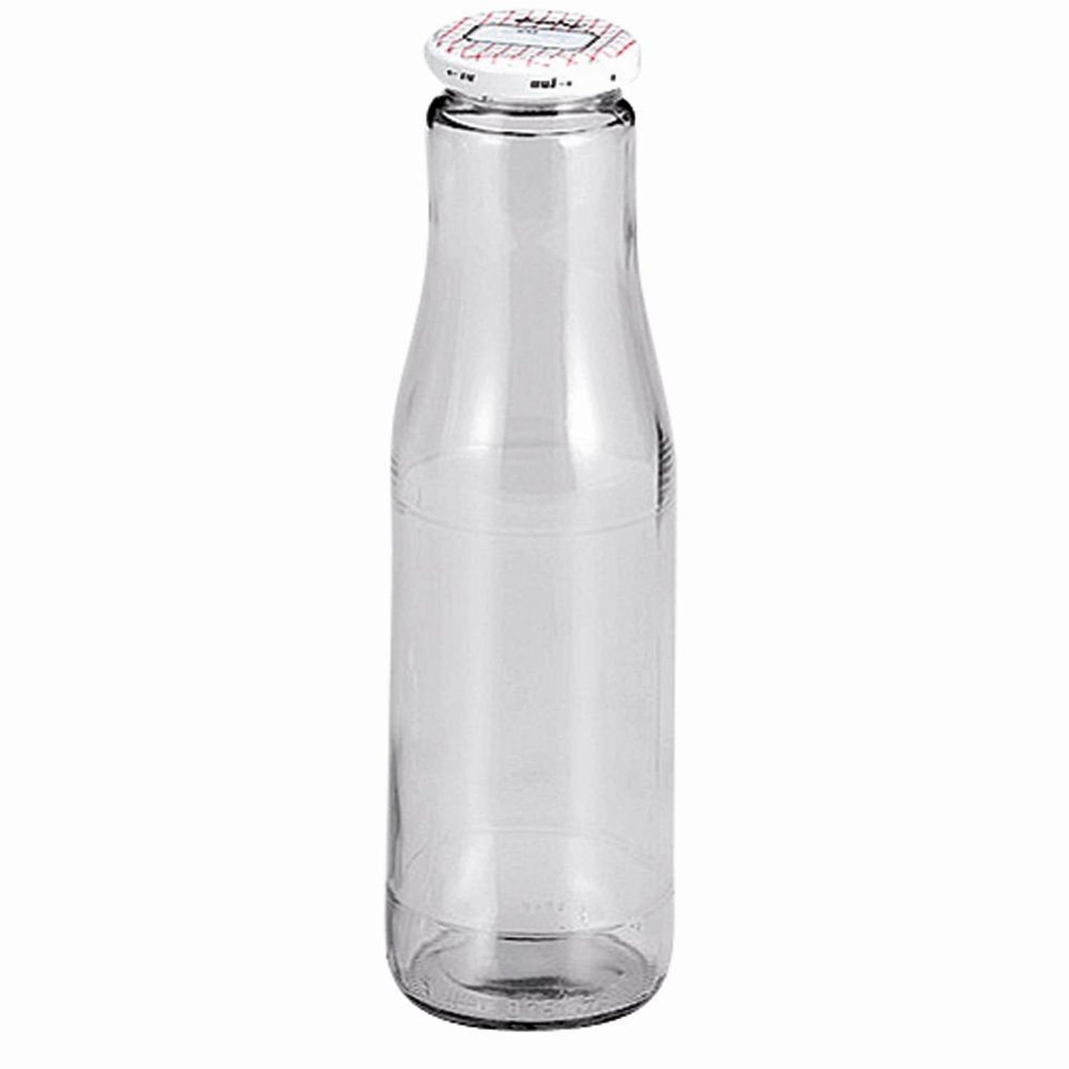 EmSy Trinkflasche Saftflasche 750 ml, 3er Twist-Off-Gläser