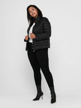 ONLY CARMAKOMA Blouson Wattierte Puffer Stepp Übergangsjacke Plus Size Übergrößen (1-St) 4213 in Schwarz