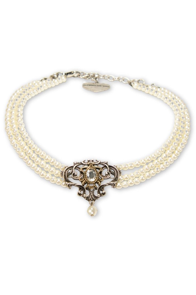 Alpenflüstern Kette mit Anhänger Kropfkette - OPHELIA - grau