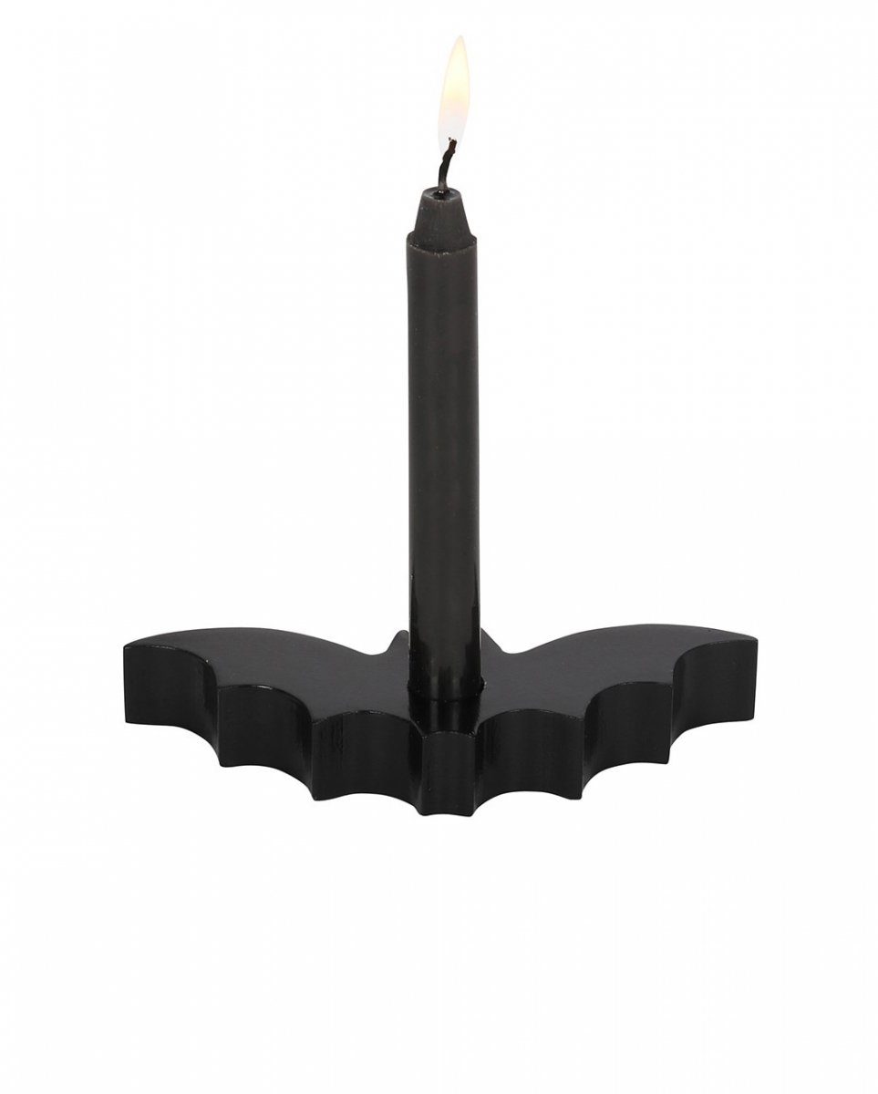 Schwarze Kerzenständer Wo als Fledermaus Kerzenhalter Gothic als Horror-Shop