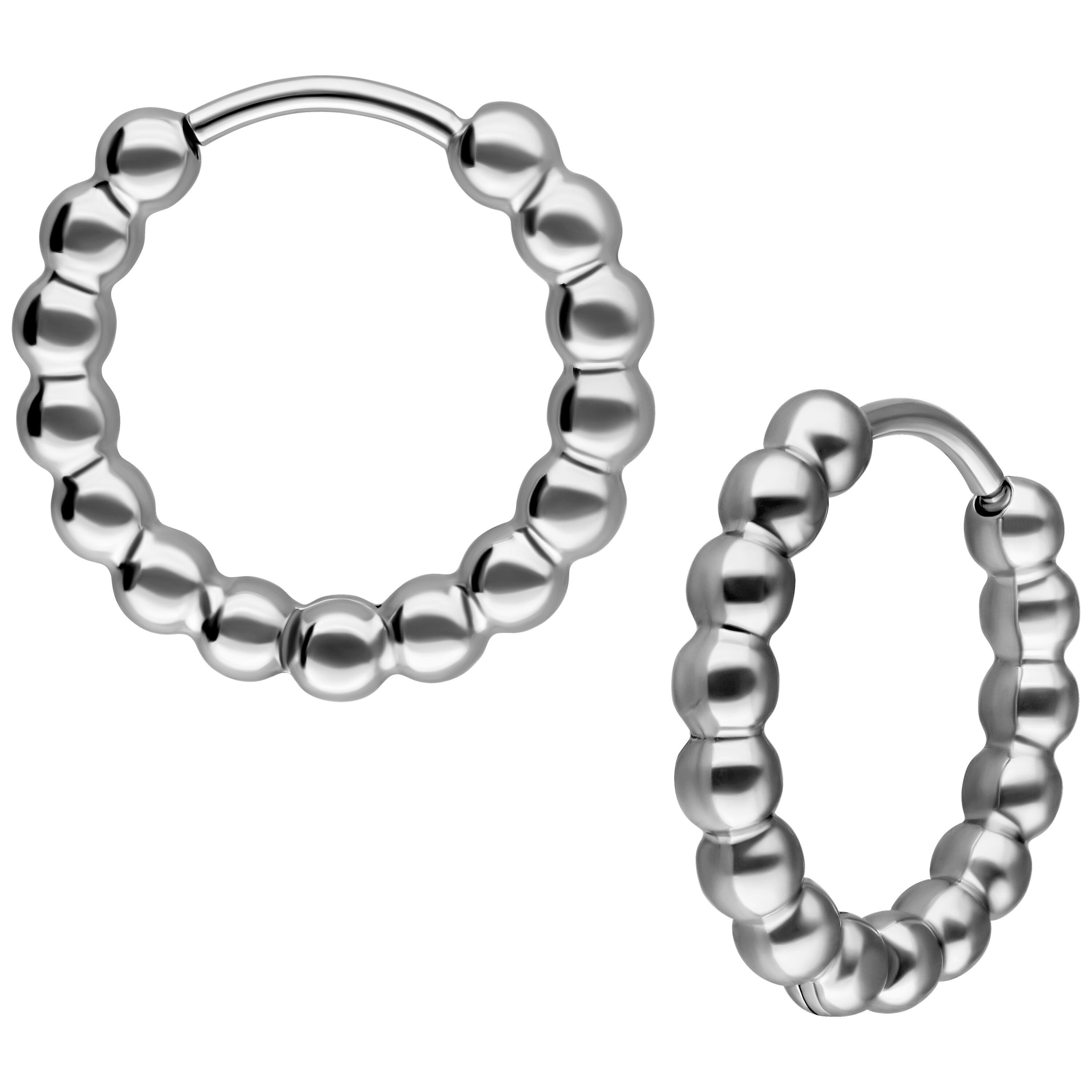 Wildcat Paar Ohrhänger Little Basic Bubble Hoops Pairs - Srebrna, 12,0 mm, günstig online kaufen