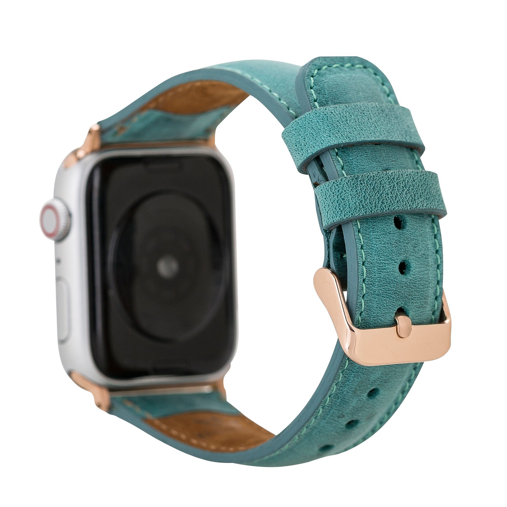 Renna Leather Smartwatch-Armband Apple Watch Band für Series 10 / Ultra/9/SE/8-1 Echtleder Armband