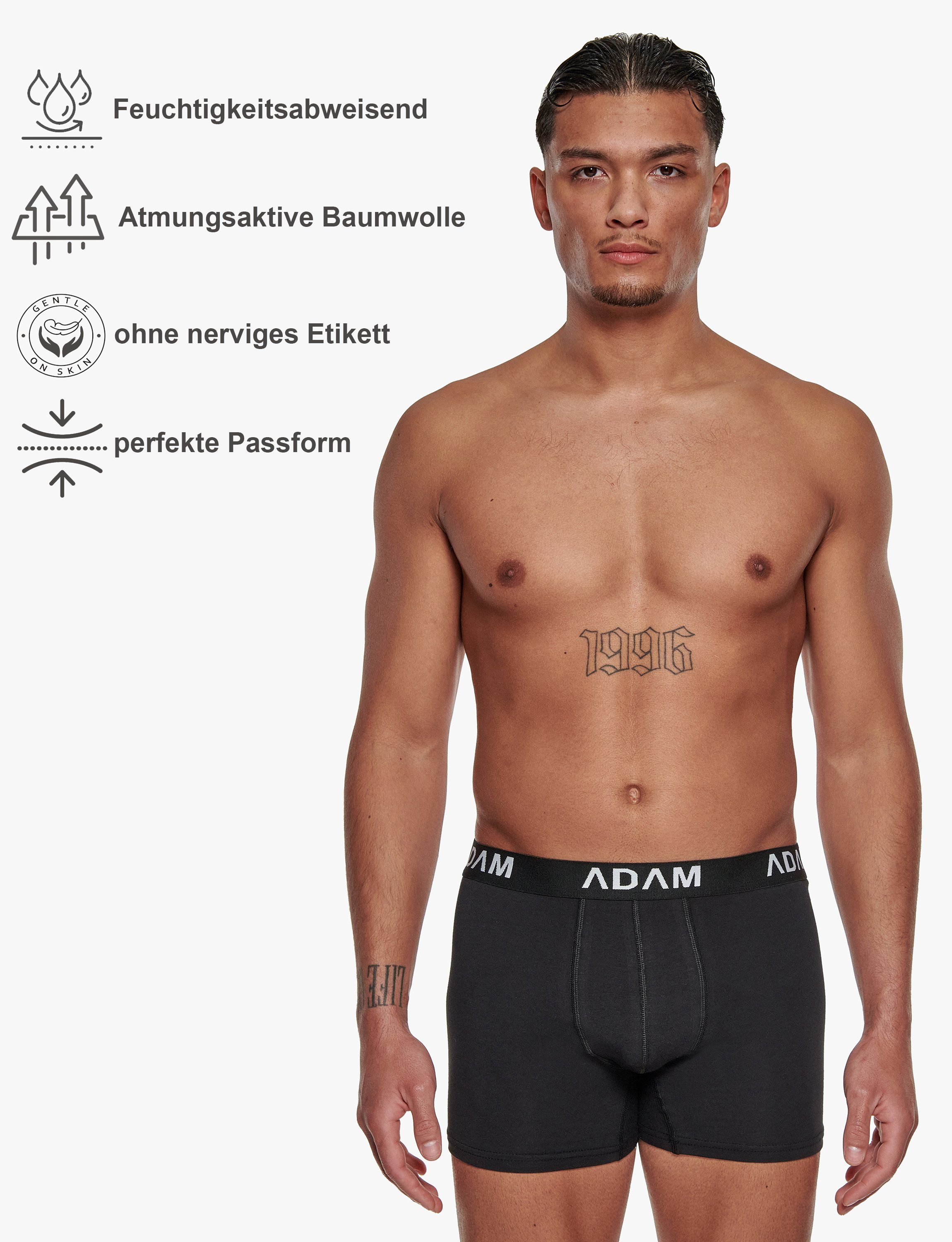 ADAM JEANS Boxershorts Herren Boxershorts aus extra weicher Baumwolle Boxer günstig online kaufen