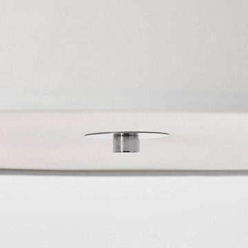 Brilliant Deckenleuchte Andria, ohne Leuchtmittel, mit Stoffschirm, 26,5 cm Höhe, Ø 60 cm, E27, Metall/Textil, weiß/chrom
