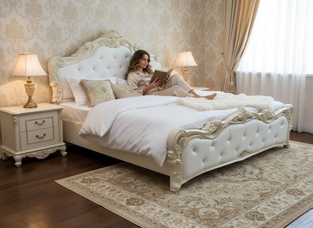 JVmoebel Bett Zeitloses Bett aus hochwertigem Massivholz Sofort (Bett), Made in Europa