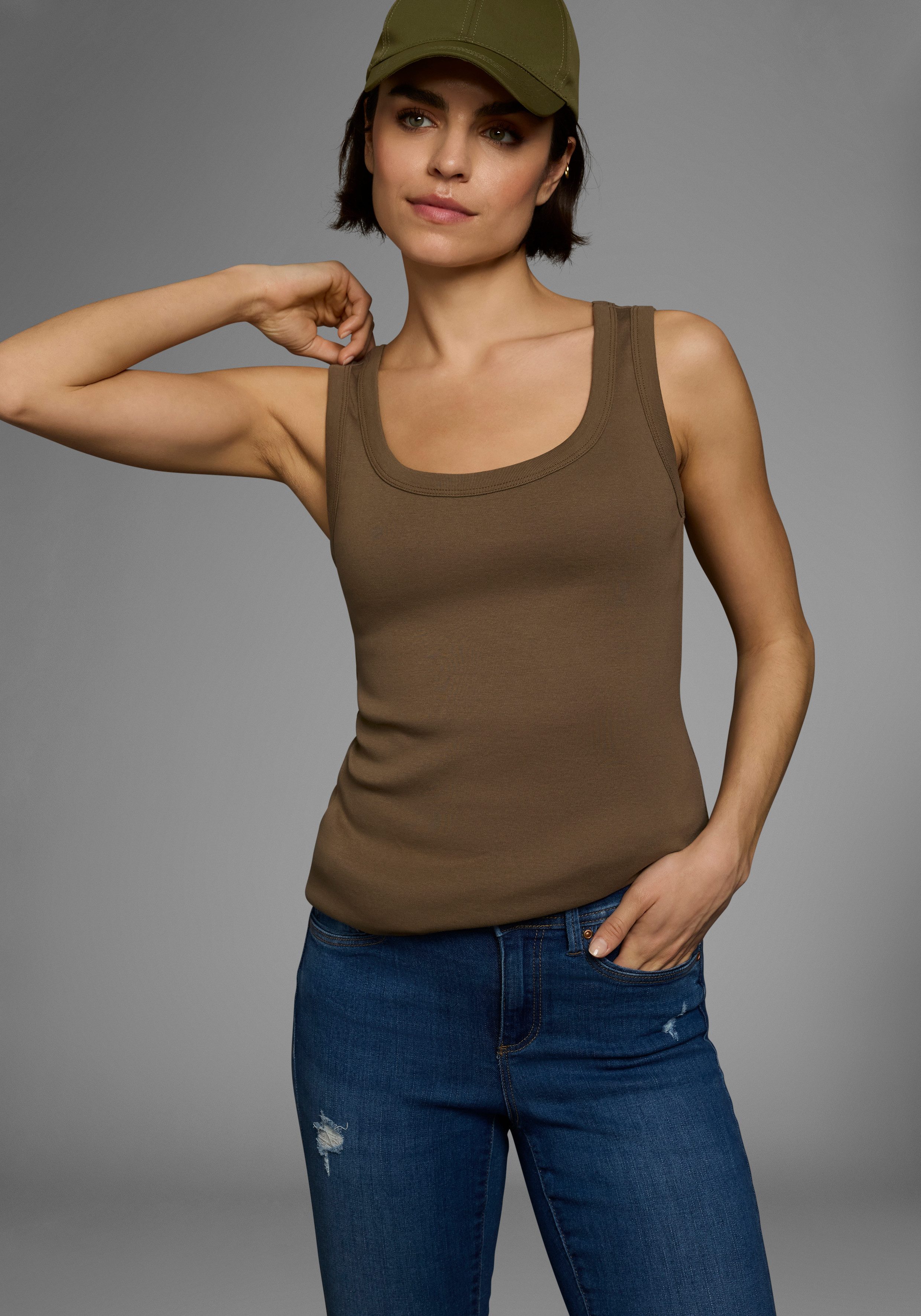 Flashlights Tanktop (Packung, 2-tlg., 2er-Pack) in Longform günstig online kaufen