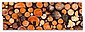 Artland Garderobenpaneel »Geschichtetes Feuerholz«, platzsparende Wandgarderobe aus Holz mit 4 Haken, geeignet für kleinen, schmalen Flur, Flurgarderobe, Bild 1