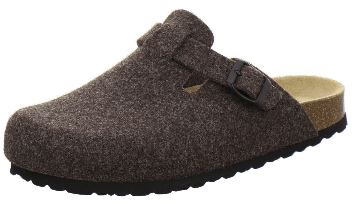 AFS-Schuhe Herren Filz Pantolette im Clog-Stil mit Fußbett, Made in Germany