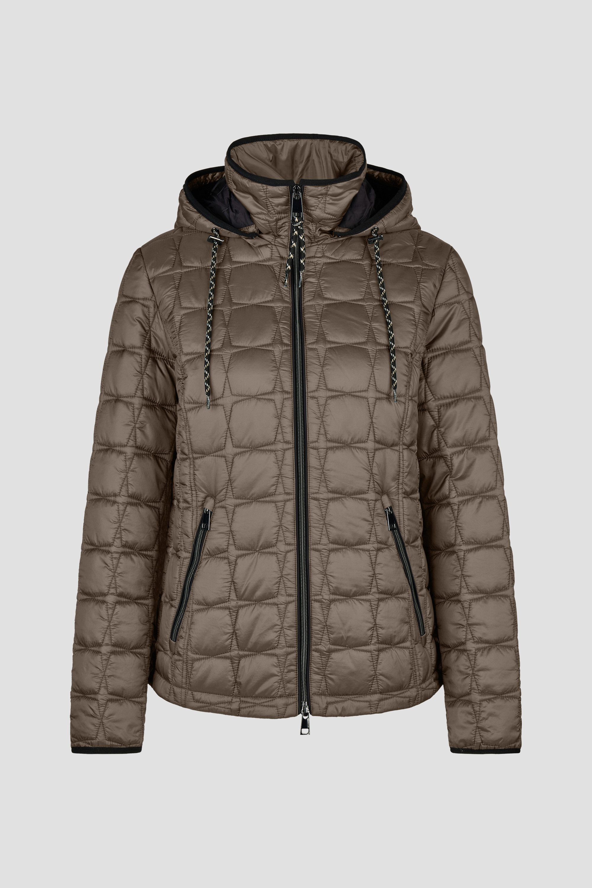 Barbara Lebek Steppjacke warme Damenjacke oder Herbstjacke mit abnehmbarer Kapuze