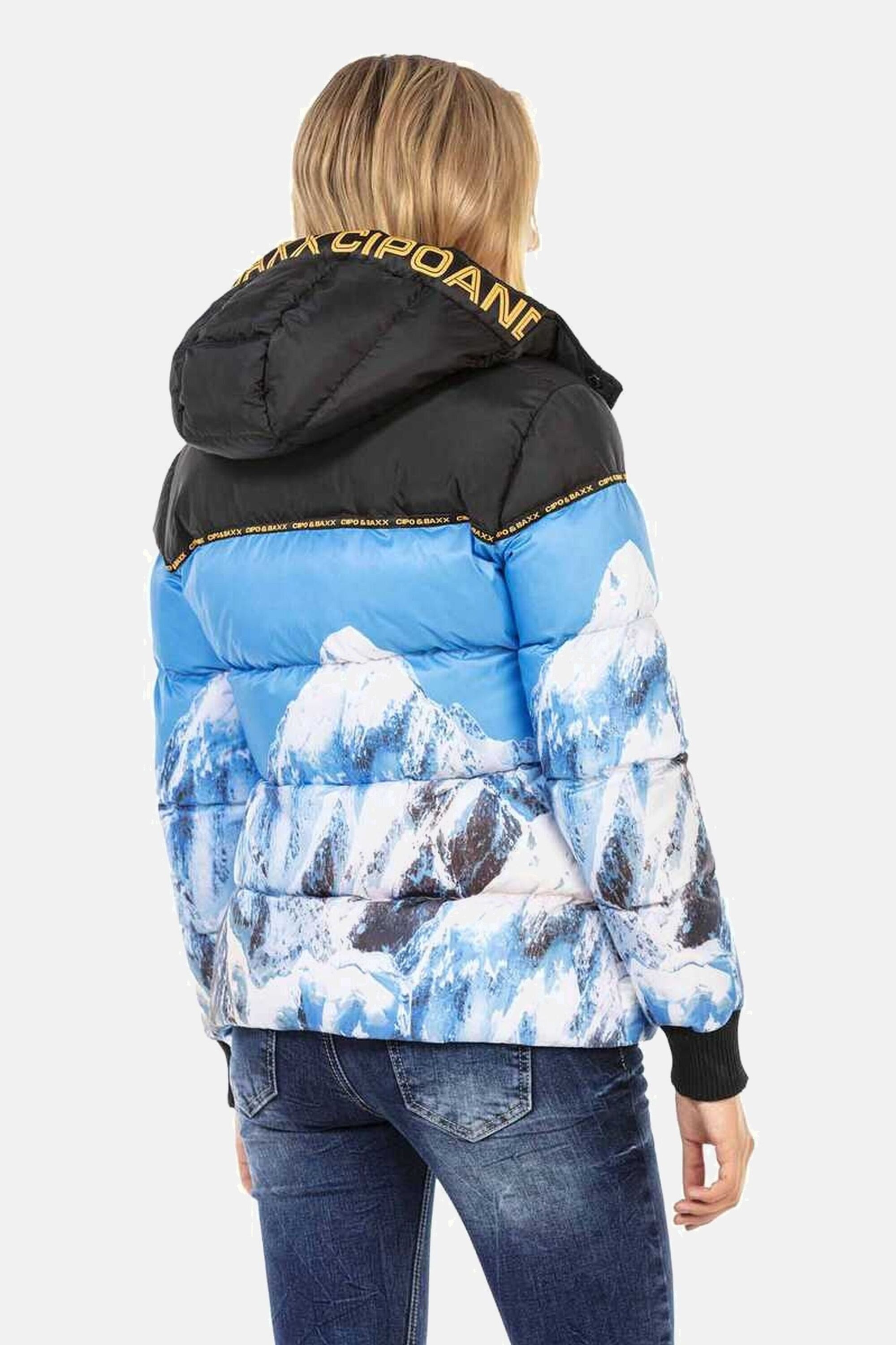 Cipo & Baxx Winterjacke Jacke mit auffäligem Print, WM119