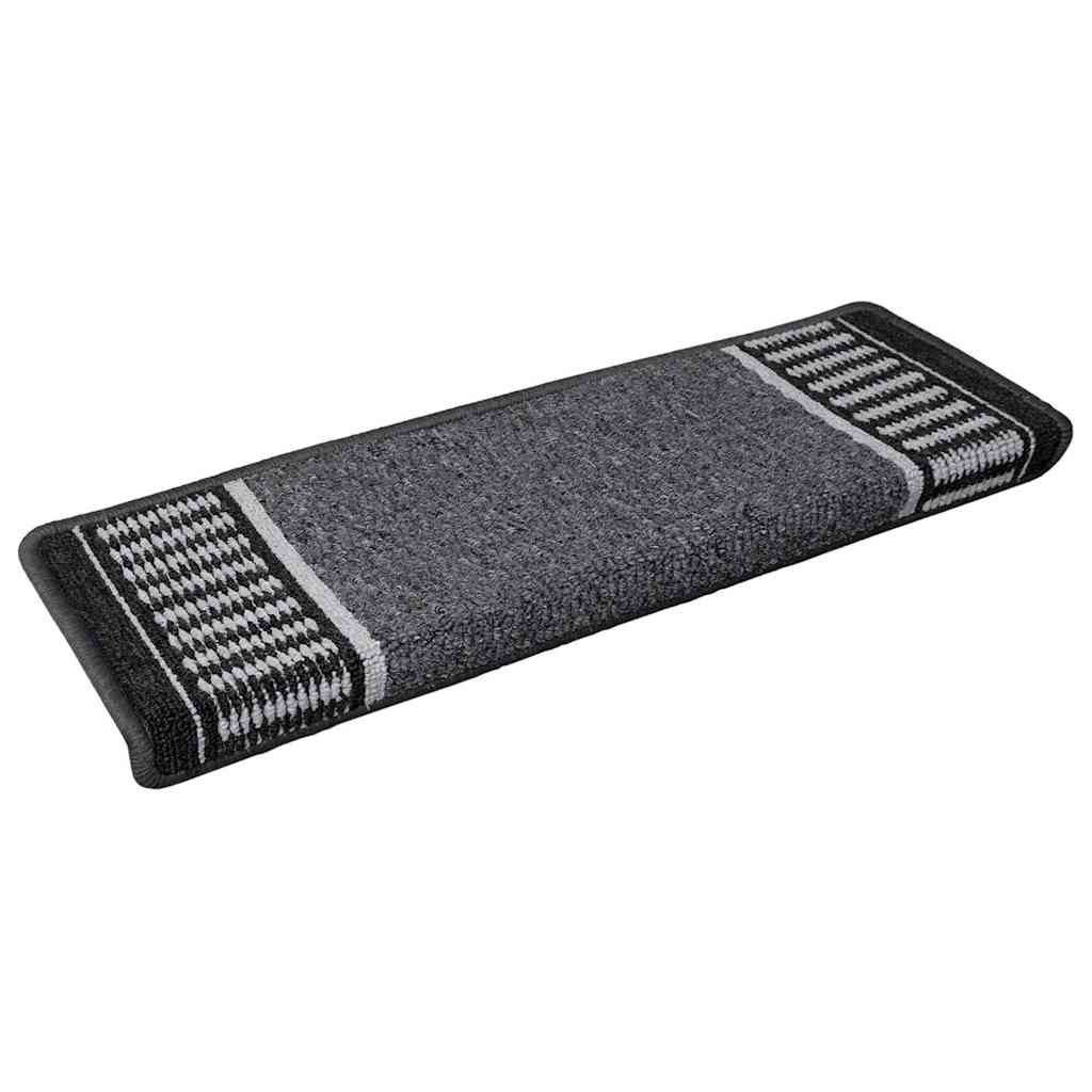 vidaXL Stufenmatte Selbstklebende Stufenmatten 15 stk. 65 x 21 x 4 cm Non-Slip, Hütte, Höhe: 4 mm