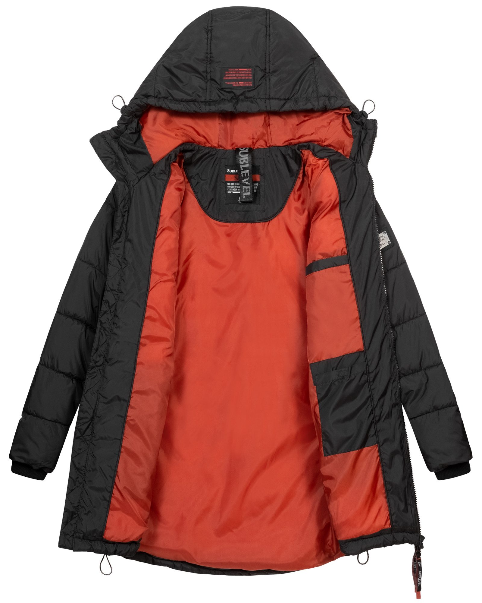 SUBLEVEL Steppjacke Damen Winter Jacke Mantel Parka Steppjacke Steppmantel Wintermantel