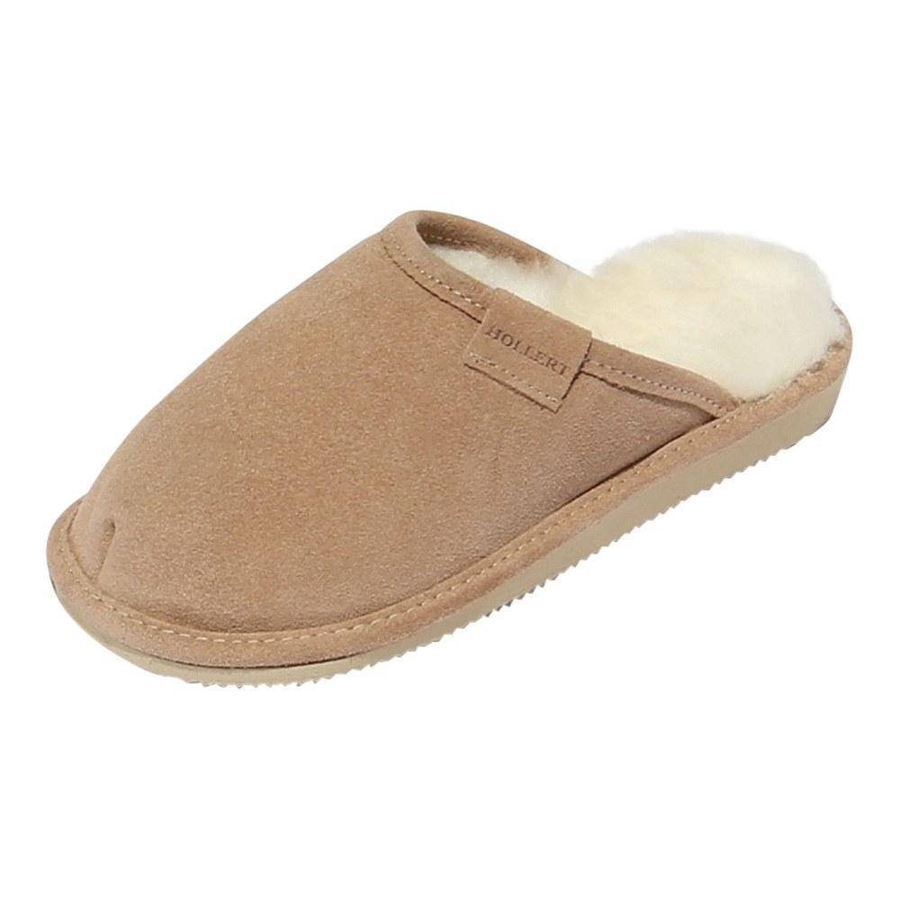 Hollert Frau Holle Hausschuh Damen Puschen Hausschuhe Merino Schaffell