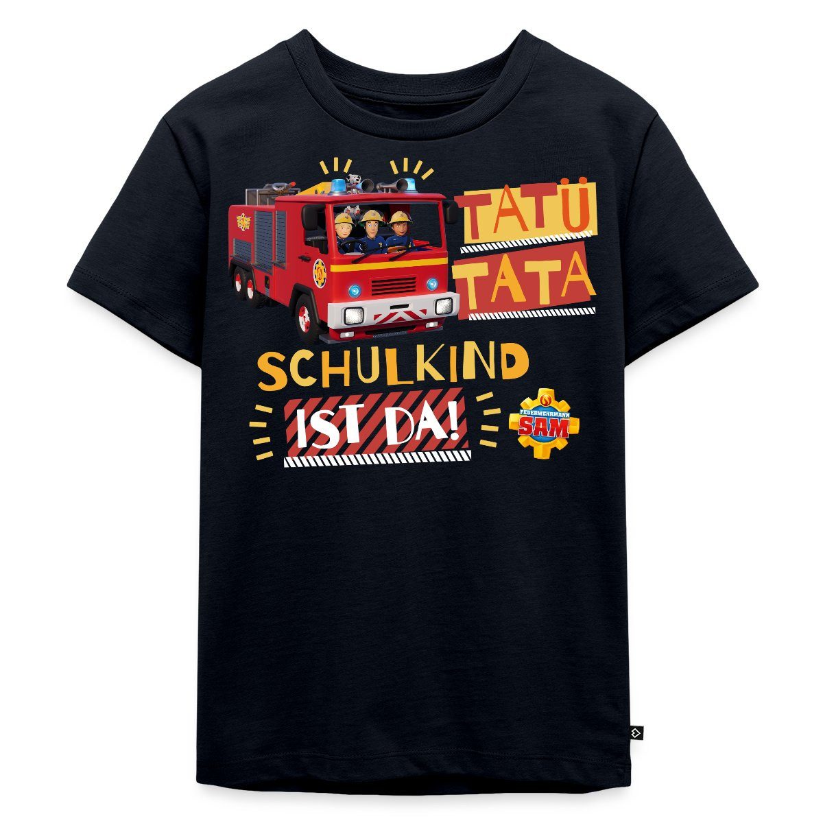 T-Shirt Feuerwehrmann Sam™ Tatü Tata Schulkind Ist Da Kinder Premium T-Shirt