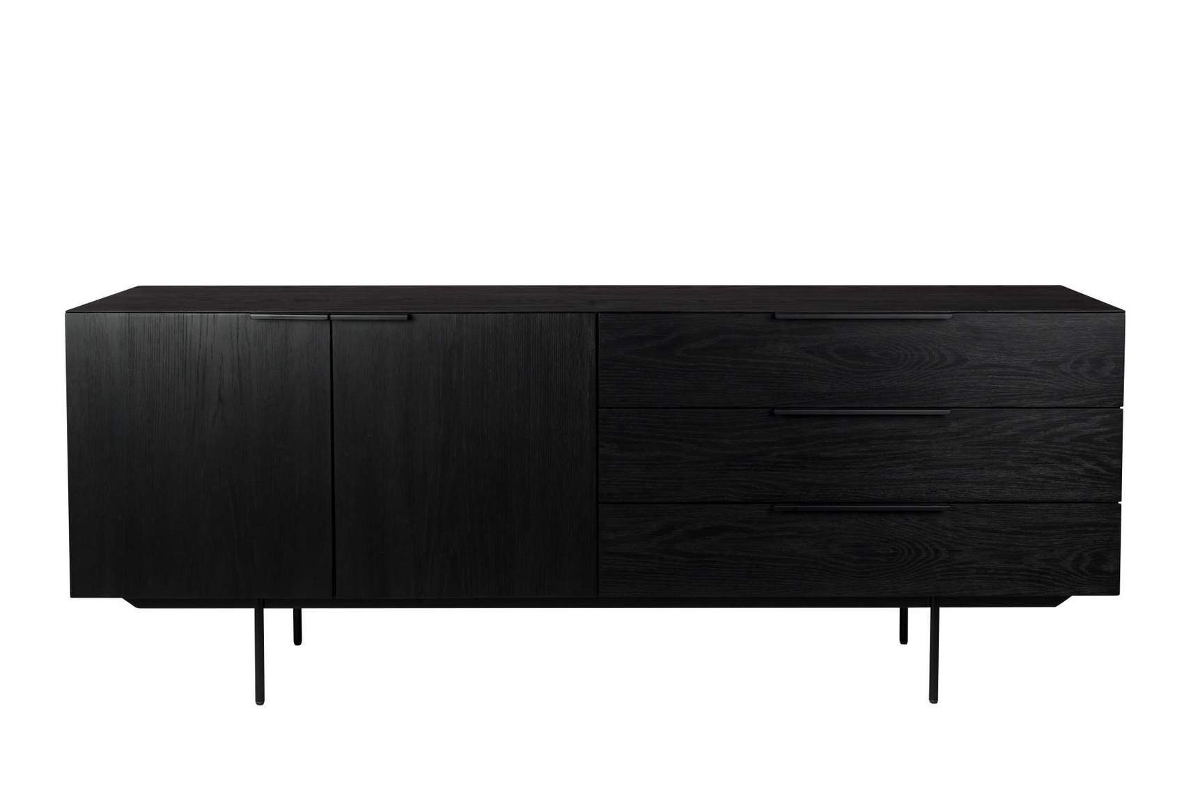 Zuiver Sideboard Sideboard TRAVIS BLACK OAK von ZUIVER