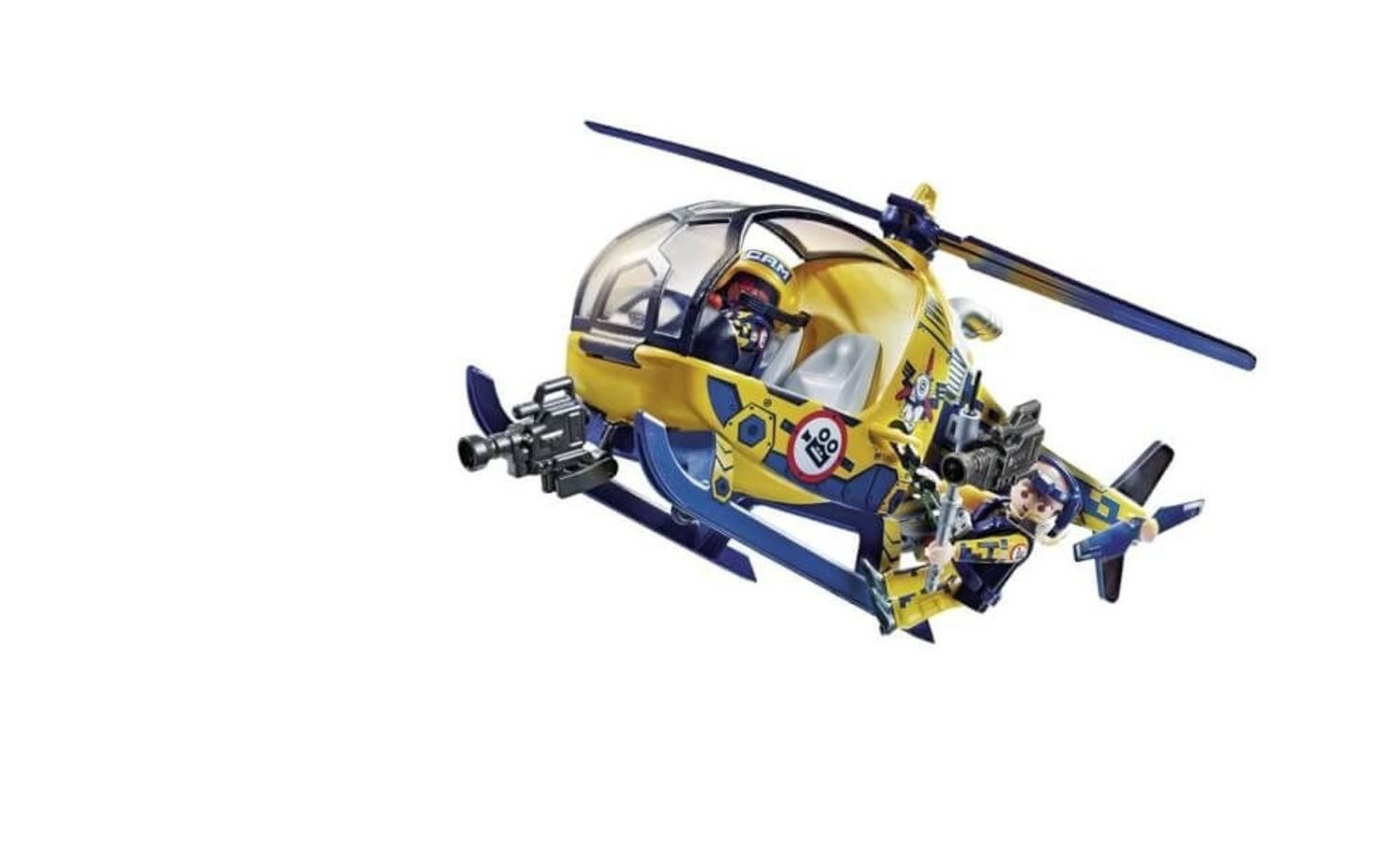 Playmobil® Stuntshow Filmcrew-Helikopter Konstruktions-Spielset, (Filmcrew-Helikopter), Made in Europe