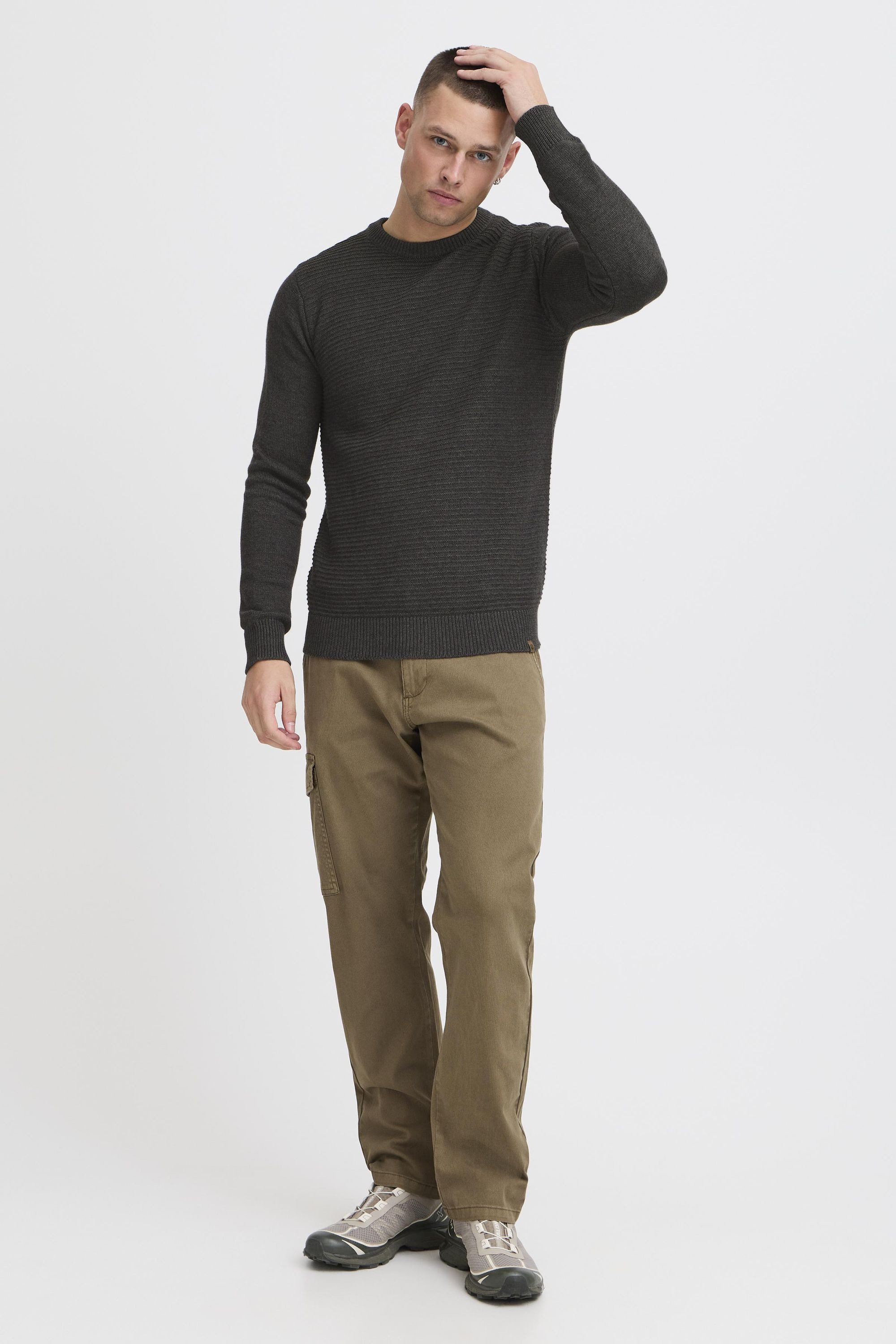 Indicode Strickpullover IDRicardo Strickpulli aus Grobstrick