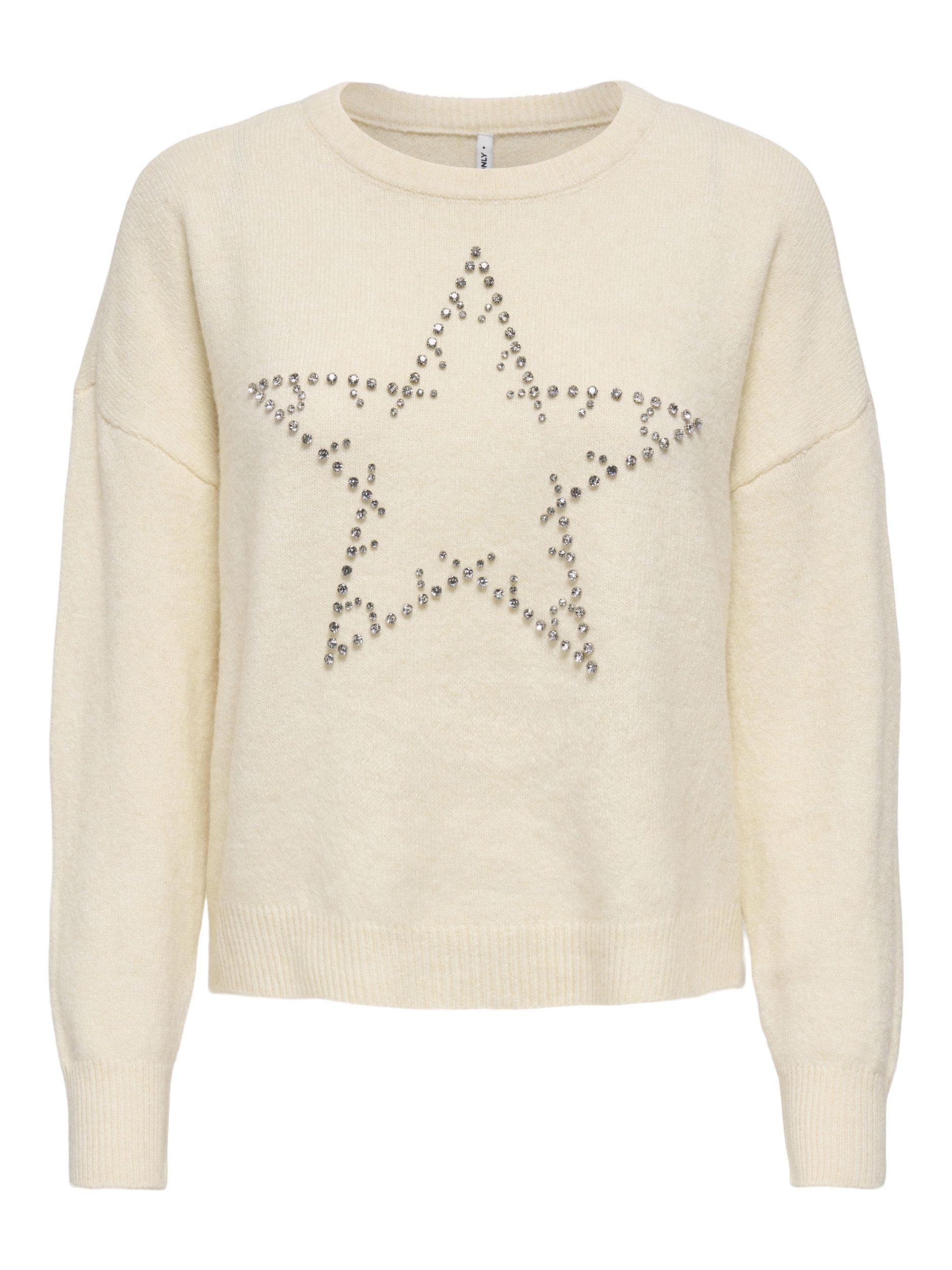 Strickpullover ONLRENATA LIFE LS O-NECK BLING KNT