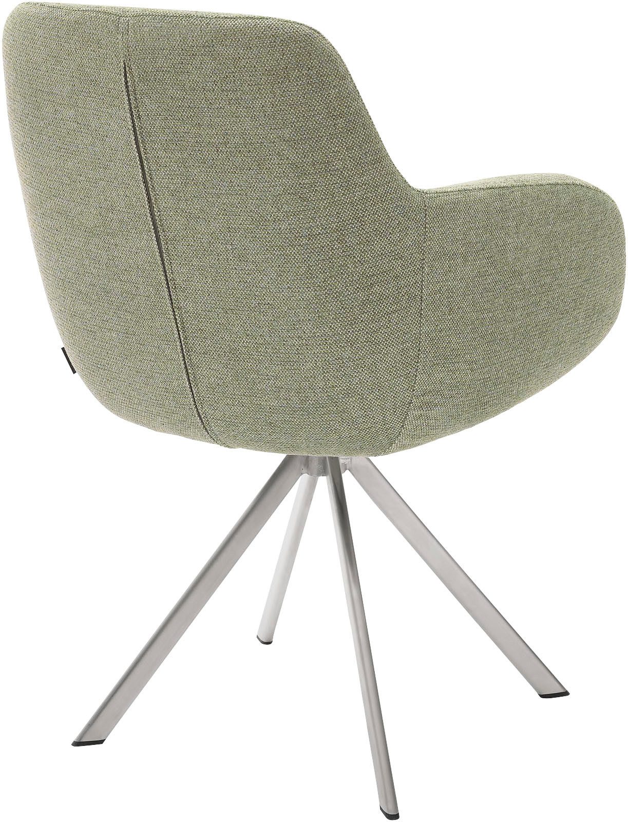 Musterring Esszimmerstuhl Tavia (Set, 2 St), Stativgestell Edelstahl, wahlweise mit Drehfunktion, diverse Farben