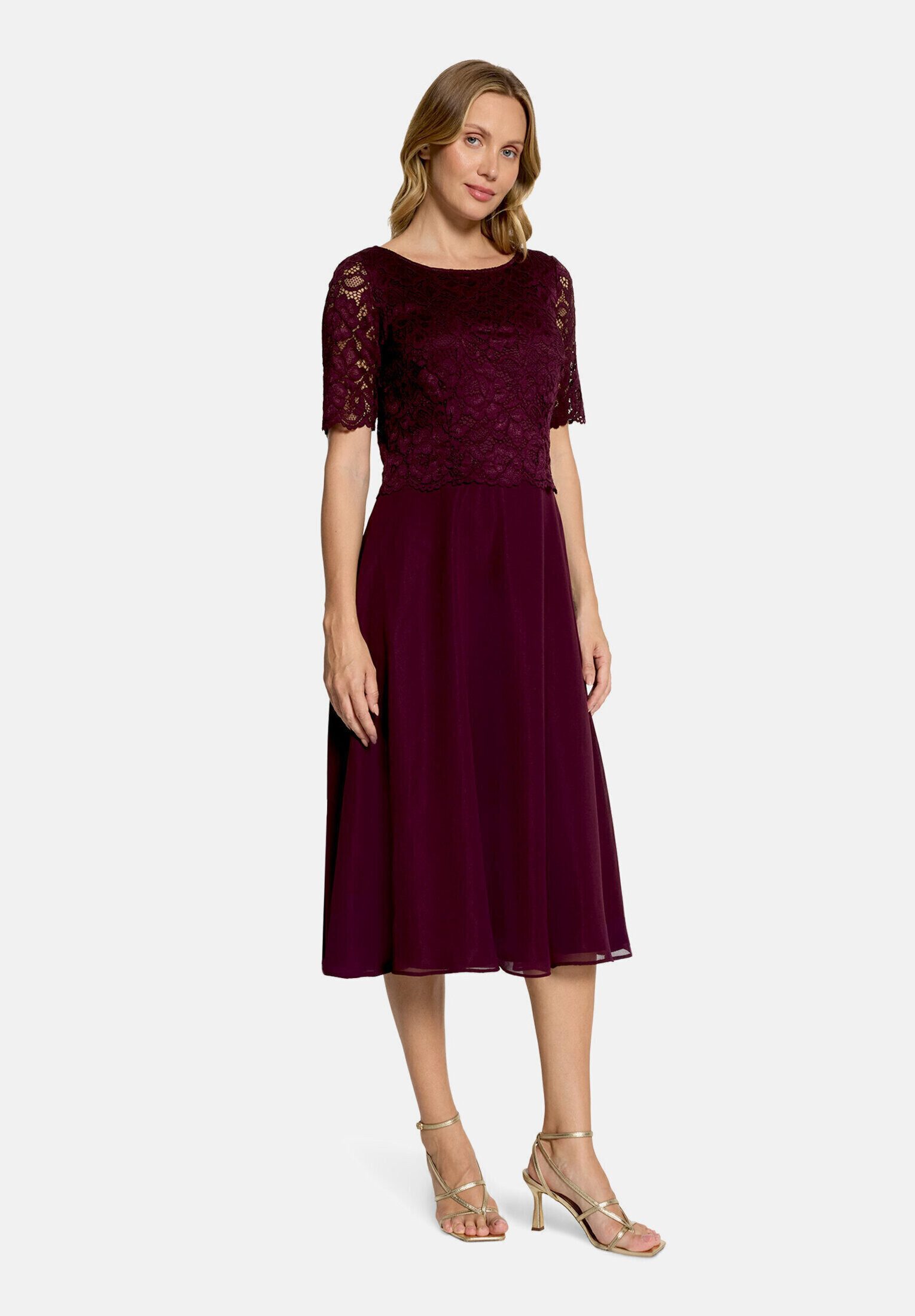 Vera Mont Cocktailkleid Damen mit Spitze Spitze